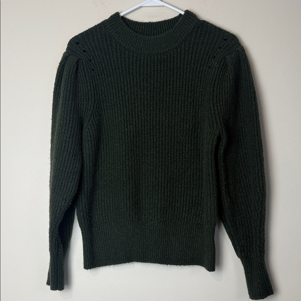A New Day Dark Olive Green Knit Sweater Size L